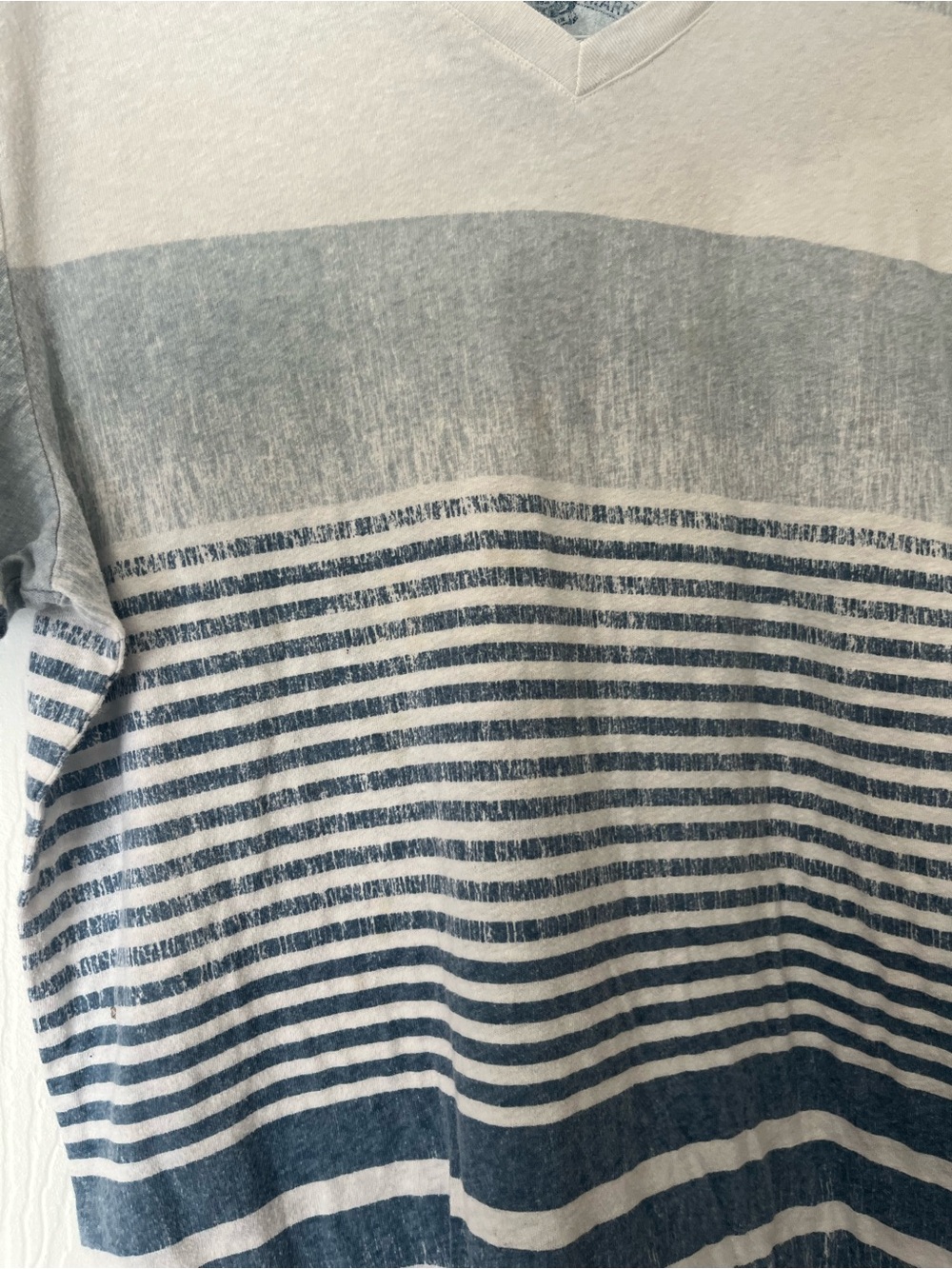 American Rag Striped V-Neck Tee - Picture 3 of 10